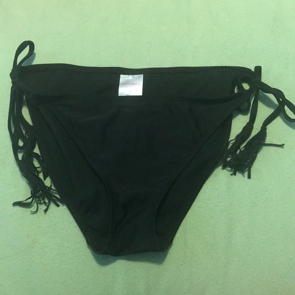 Black bikini bottom